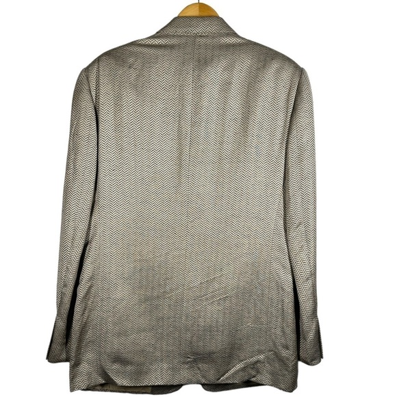 Giorgio Armani Borgo 21 Linen Blend Sport Coat Blazer in Tan Size 52R - Picture 9 of 9